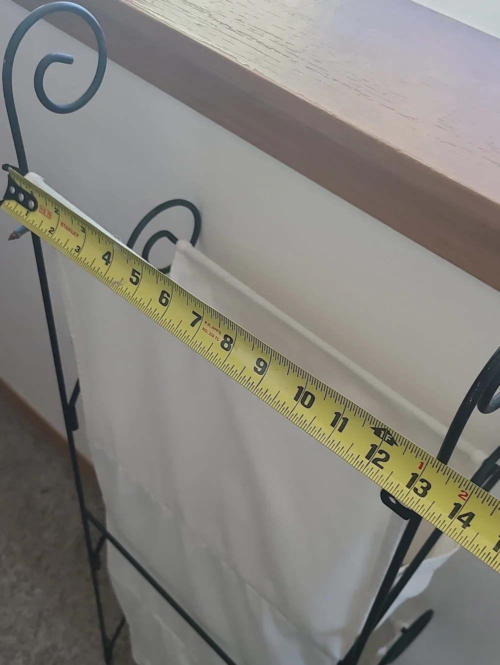 Vintage IKEA Canvas Hanging Storage Organizer in White